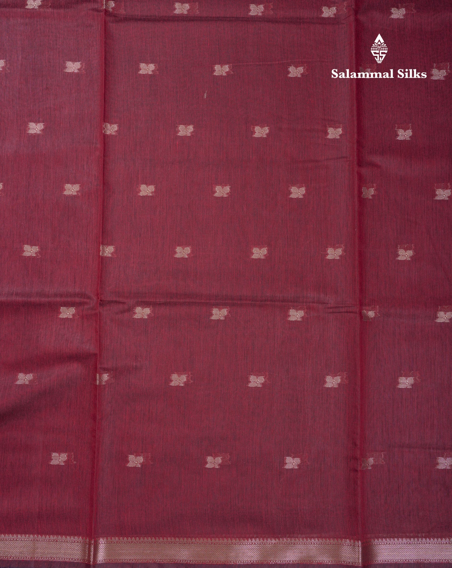 Beautiful Navy Blue Maheshwar Cotton Saree With Contrast Blue Blouse