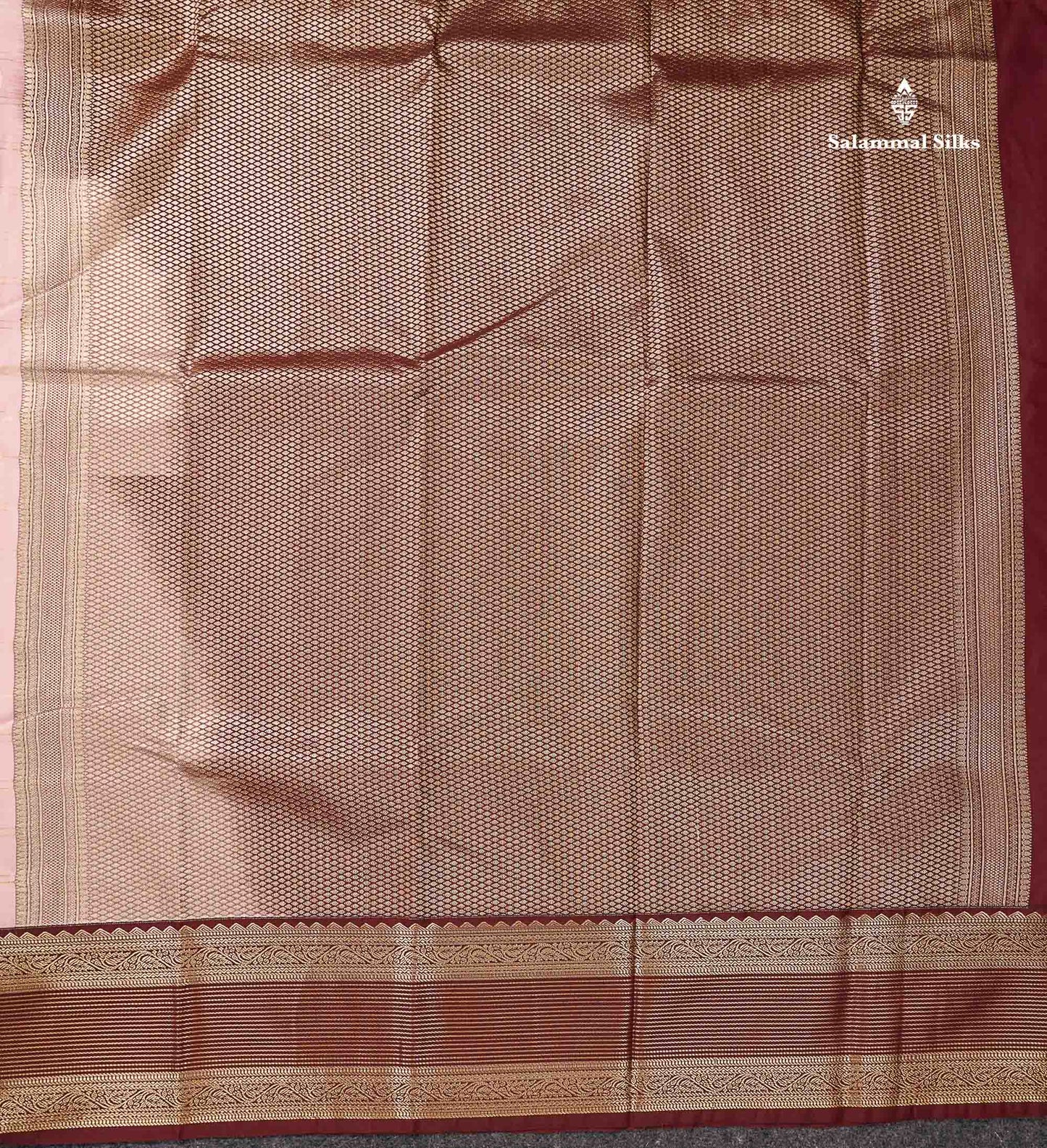 Semi Silk Saree - Mustard Yellow Mango Butta With Checks Along With Contrast Dark Brown Traditional Border