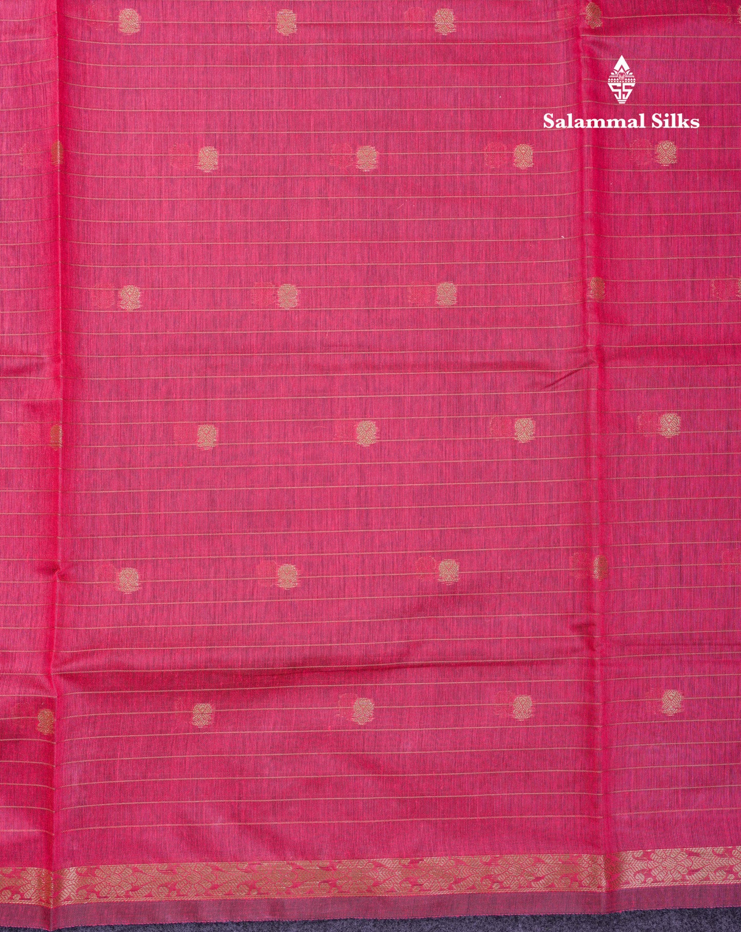 Beautiful Pink Maheshwar Cotton Saree With Contrast Blue Blouse