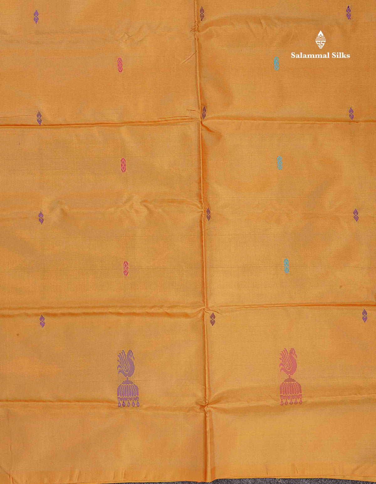 Blue Banana Pinth Saree (Vaazhainaar Pattu) With Contrast Mustard Yellow Blouse