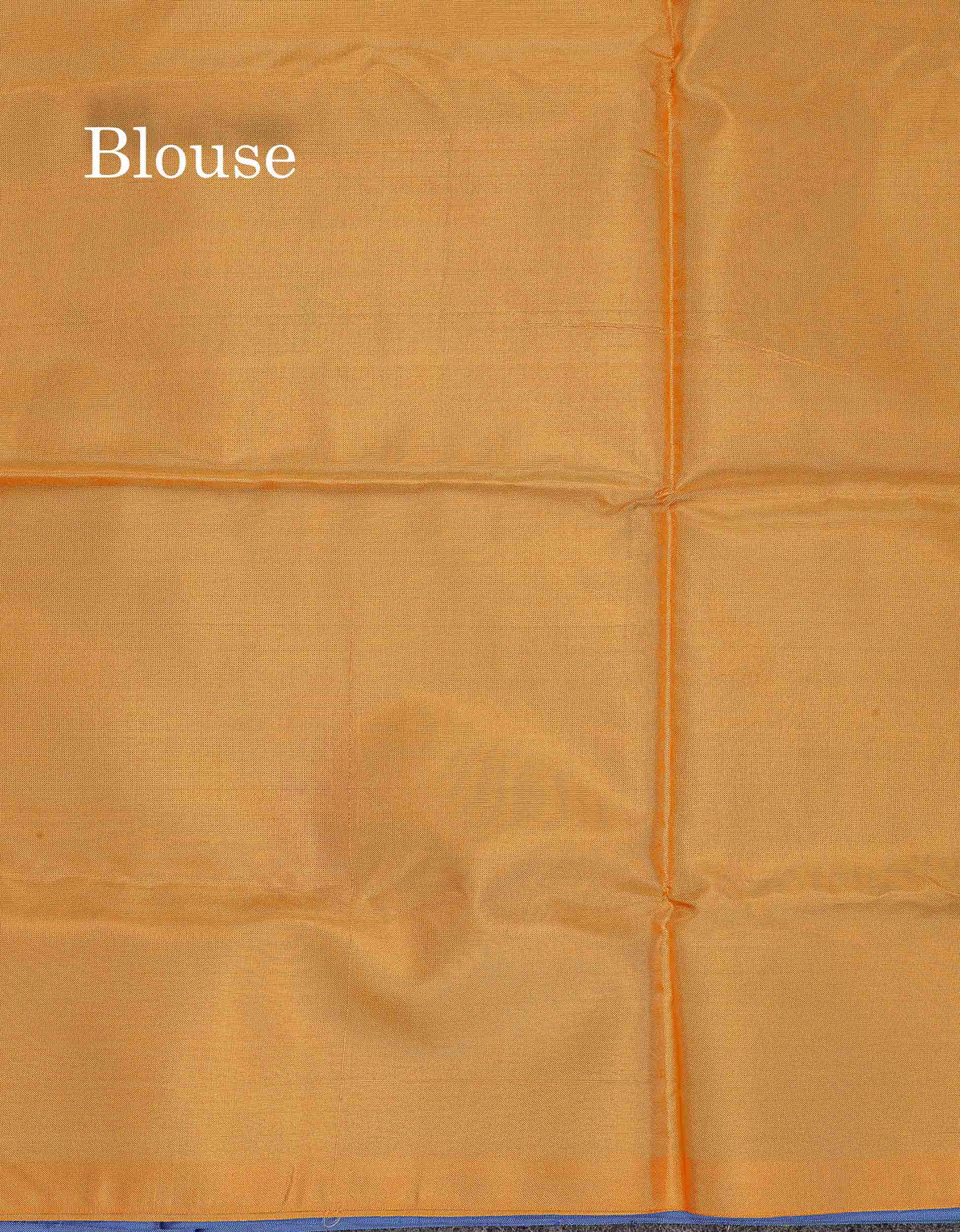 Blue Banana Pinth Saree (Vaazhainaar Pattu) With Contrast Mustard Yellow Blouse