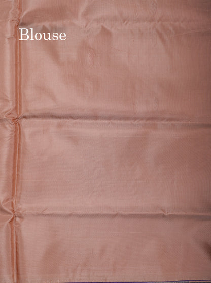 Violet Banana Pinth Saree (Vaazhainaar Pattu) With Contrast Light Chocolate Blouse
