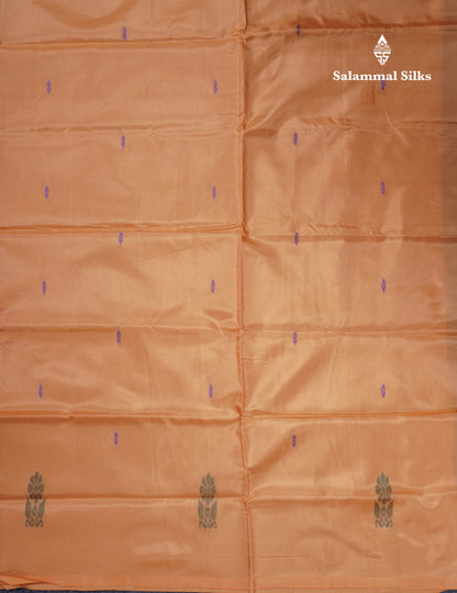 Rani Pink Banana Pinth Saree (Vaazhainaar Pattu) With Contrast Sandal Blouse