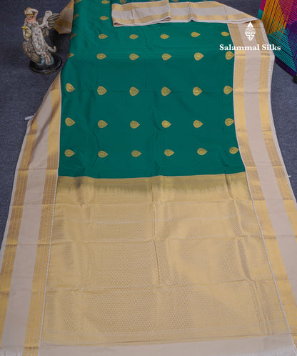 Dark Purple Semi Silk Saree With Contrast Sandal Traditional Rettapet Border