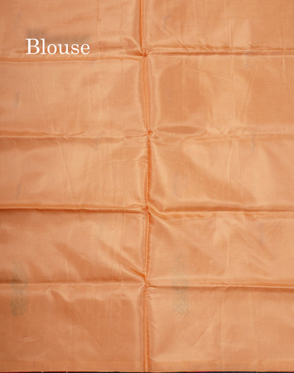 Rani Pink Banana Pinth Saree (Vaazhainaar Pattu) With Contrast Sandal Blouse