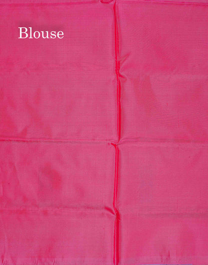 Rexona Banana Pinth Saree (Vaazhainaar Pattu) With Contrast Pink Blouse
