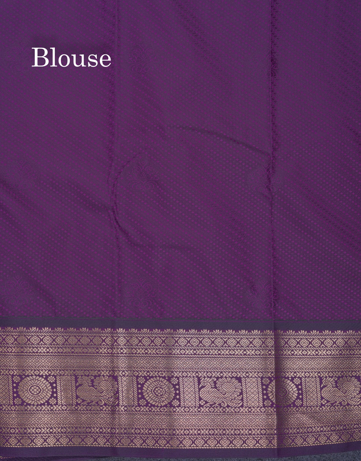 Parrot Green Semi Silk Saree With Contrast Violet Traditional Border