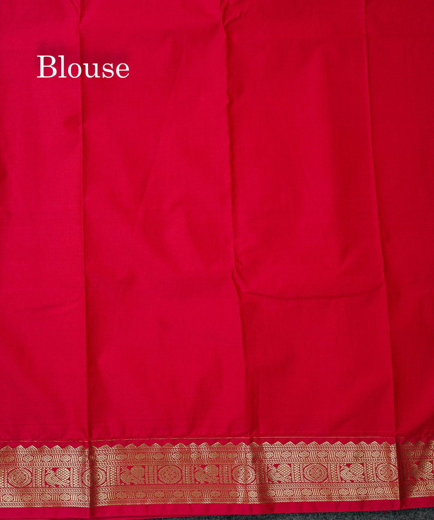 Semi Silk Saree - Mango Yellow Checks With Butta Along With Contrast Chilly Red Traditional Small Border