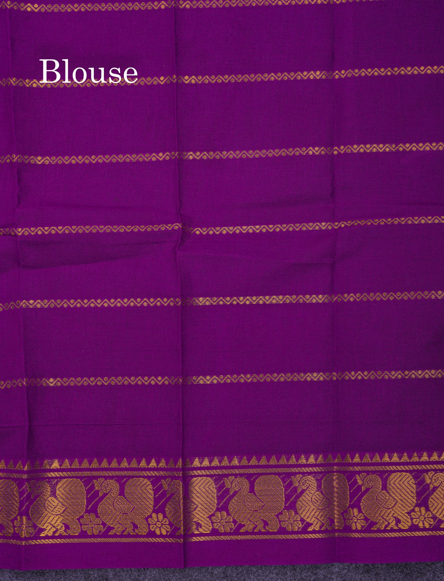 Beautiful Violet Vanasingaram Traditional Sungudi Cotton Saree With Contrast Cream Gap Border