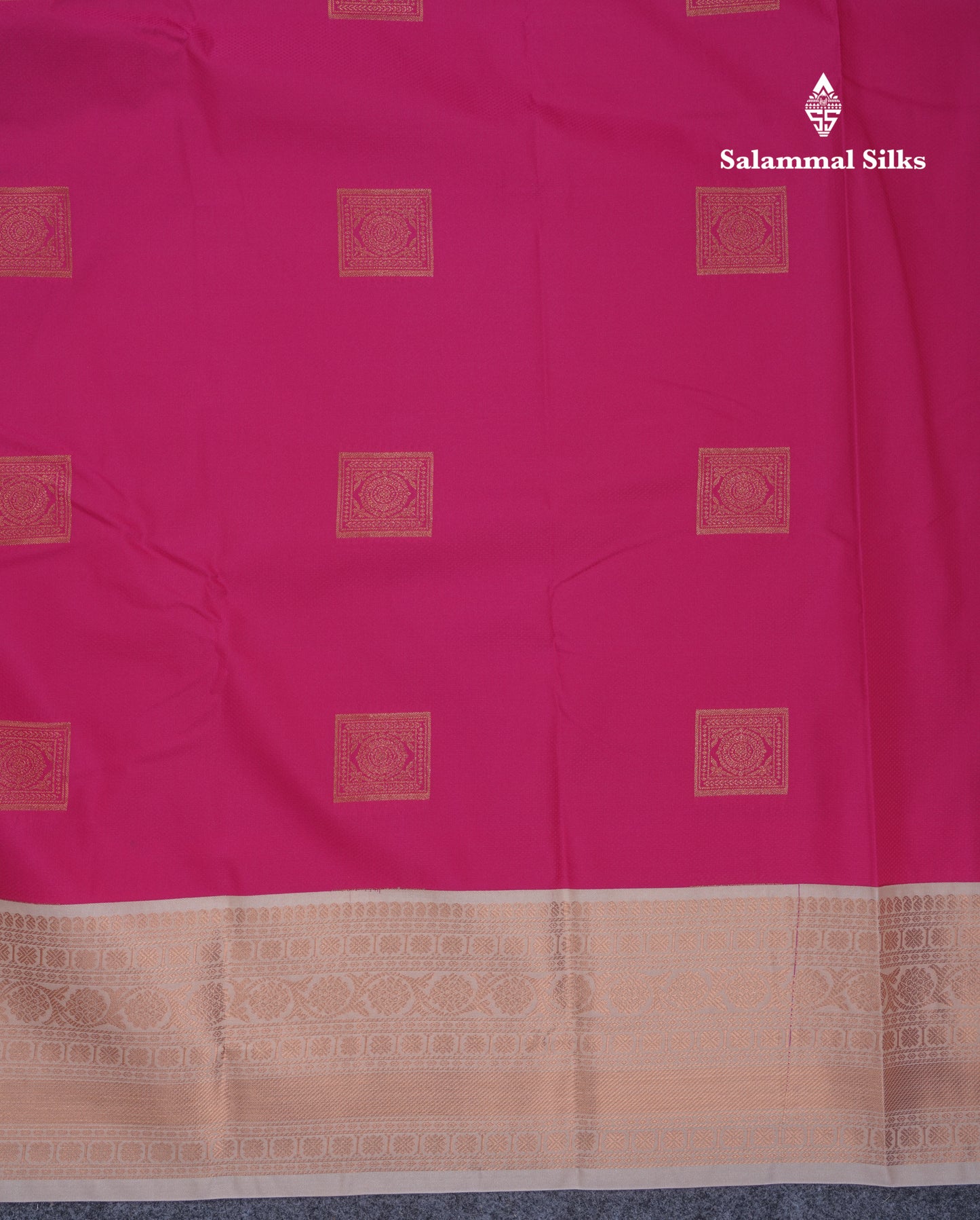Pink Semi Silk Saree With Contrast Sandal Traditional Border