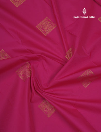 Pink Semi Silk Saree With Contrast Sandal Traditional Border