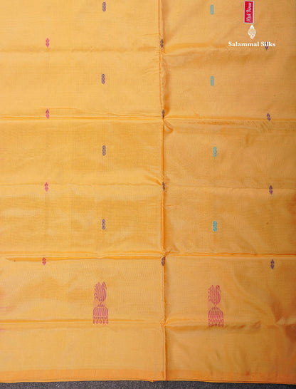 Pink Banana Pinth Saree (Vaazhainaar Pattu) With Contrast Sandal Blouse