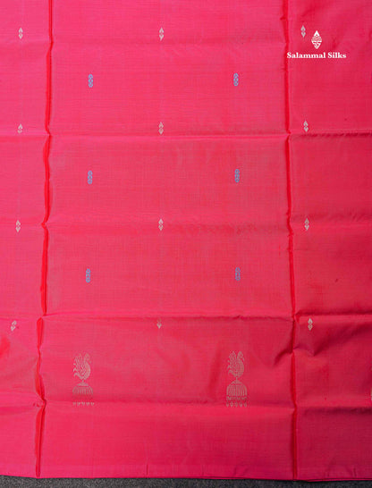 Pink Banana Pinth Saree (Vaazhainaar Pattu) With Contrast Sandal Blouse