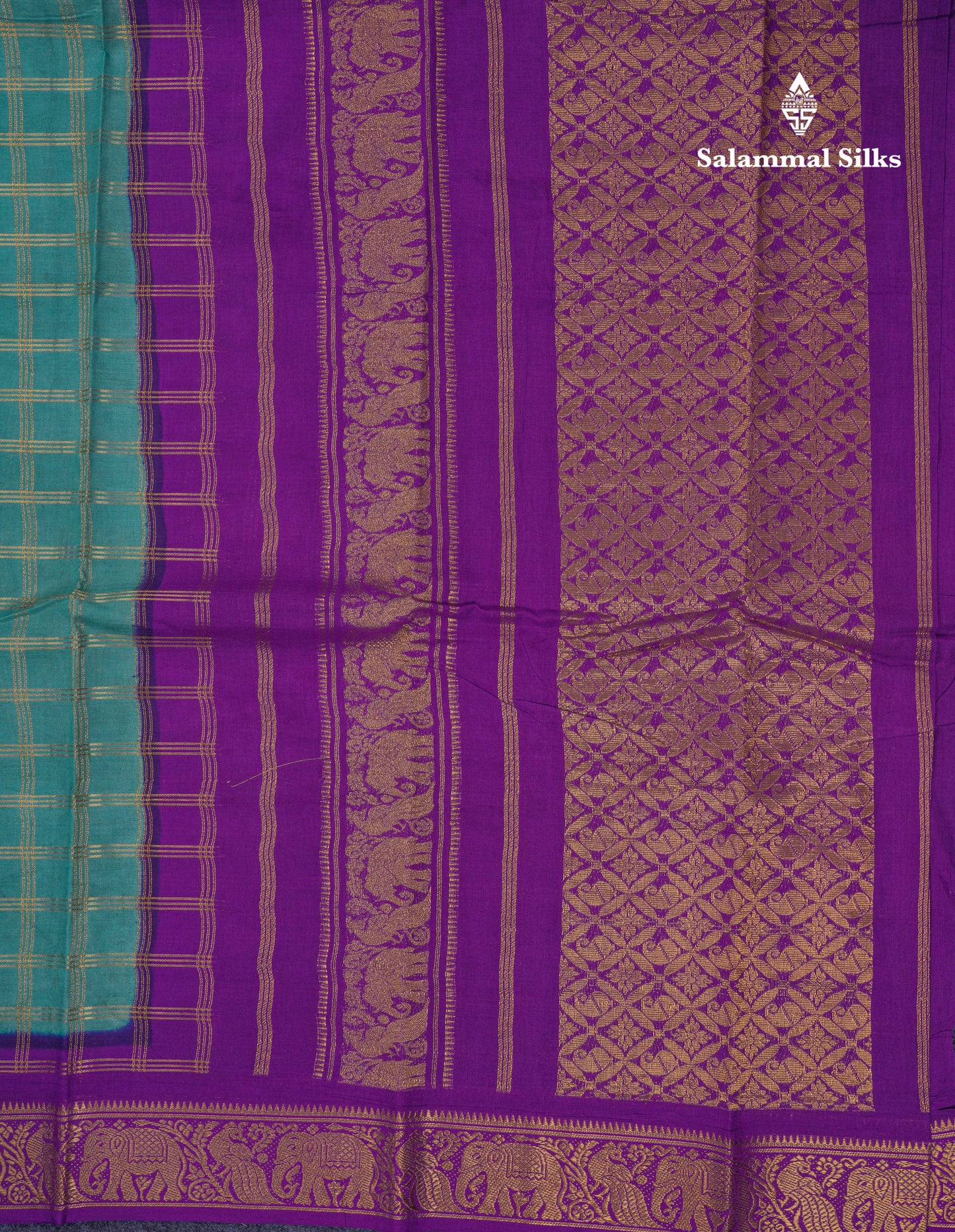 Beautiful Light Chocolate Sungudi Cotton Saree With Contrast Dark Magenta Traditional Border