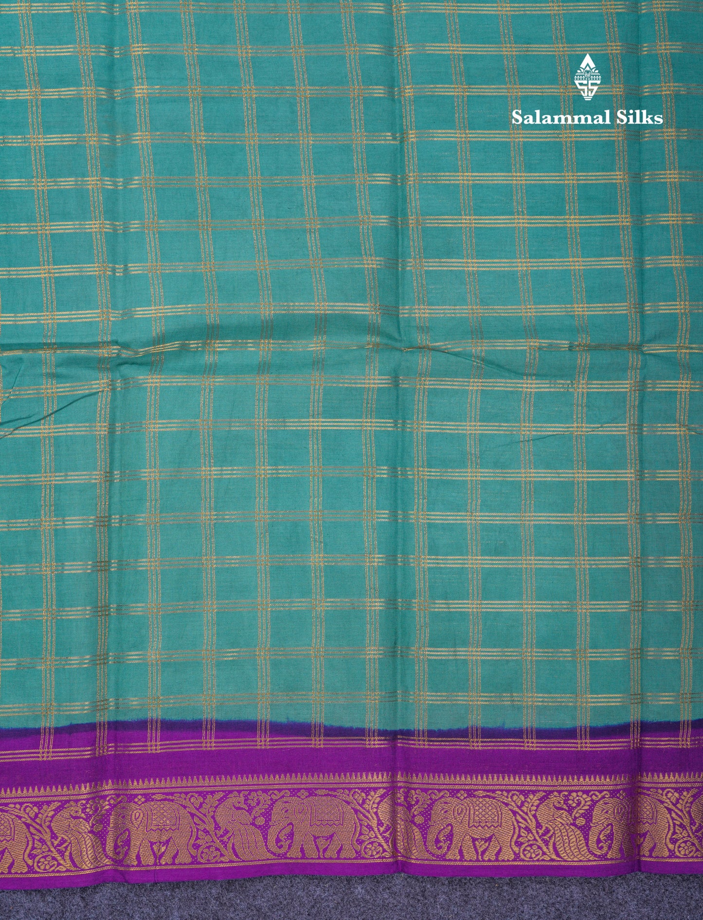 Beautiful Light Chocolate Sungudi Cotton Saree With Contrast Dark Magenta Traditional Border