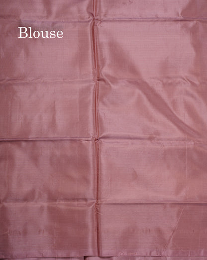Parrot Green Banana Pinth Saree (Vaazhainaar Pattu) With Contrast Light Chocolate Blouse