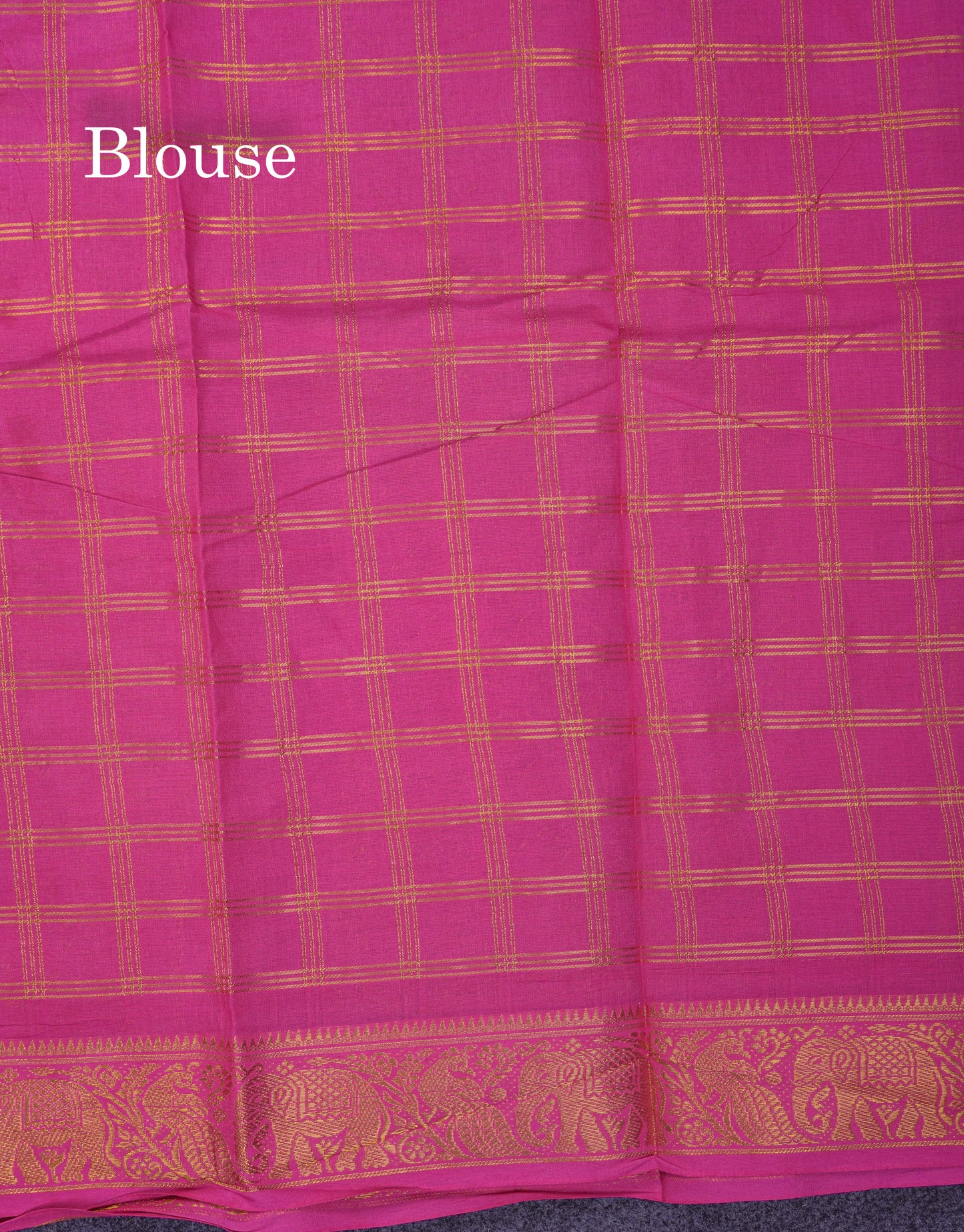Beautiful Light Chocolate Sungudi Cotton Saree With Contrast Dark Magenta Traditional Border