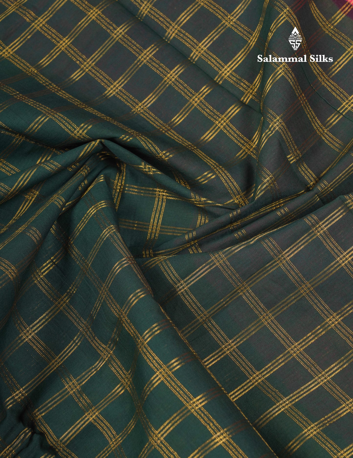Beautiful Light Chocolate Sungudi Cotton Saree With Contrast Dark Magenta Traditional Border