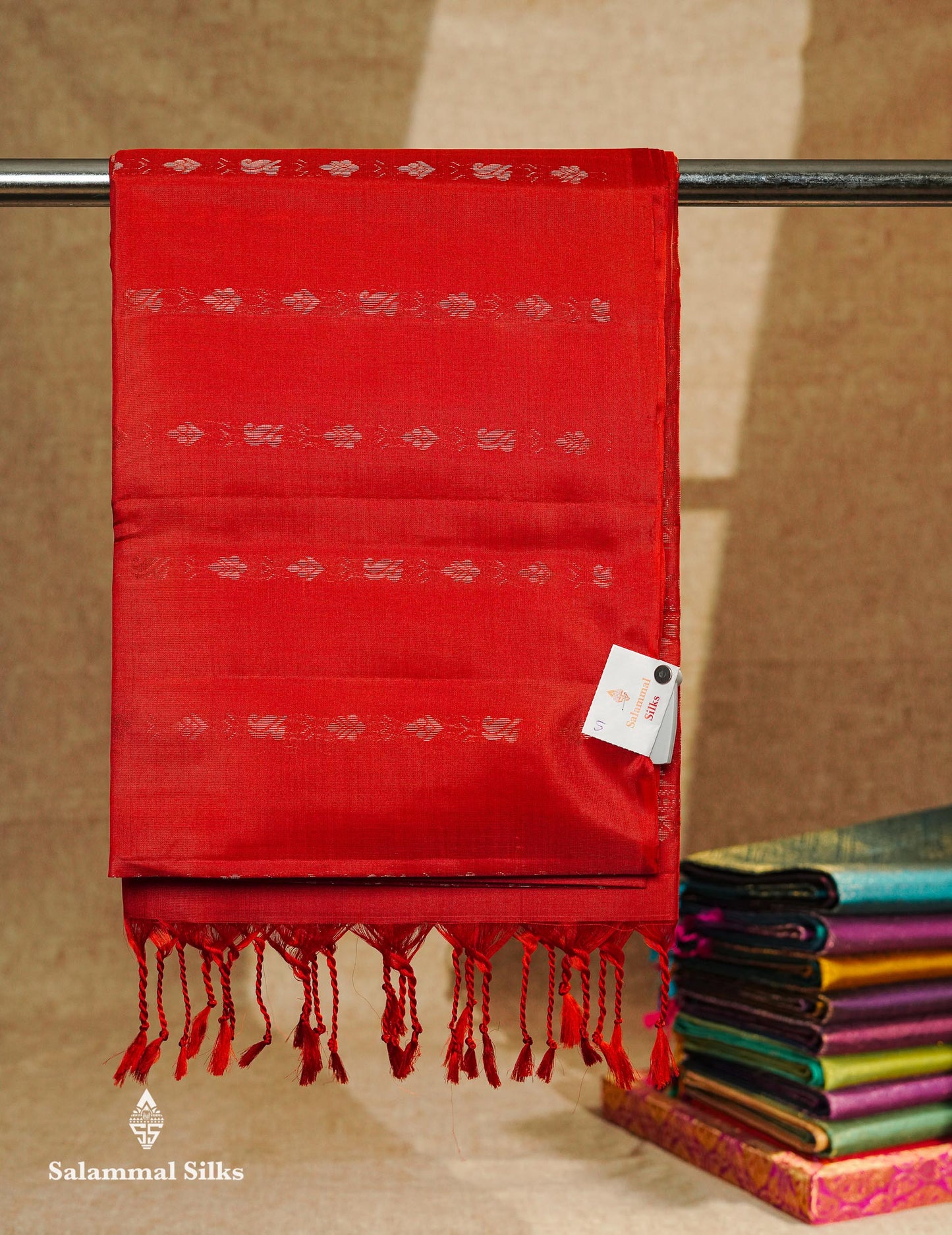 Beautiful Chilly Red Pure Kanjivaram Soft Silk Saree With Blouse