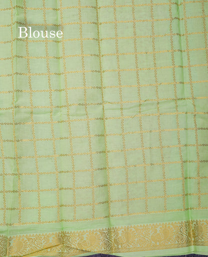 Beautiful Cream White Sungudi Cotton Saree With Contrast Orange Traditional Border