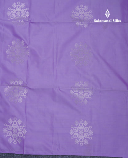 Lavender Semi Soft Silk Saree With Self Blouse