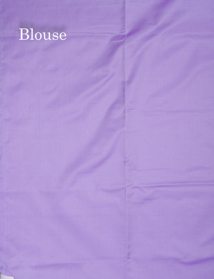 Lavender Semi Soft Silk Saree With Self Blouse