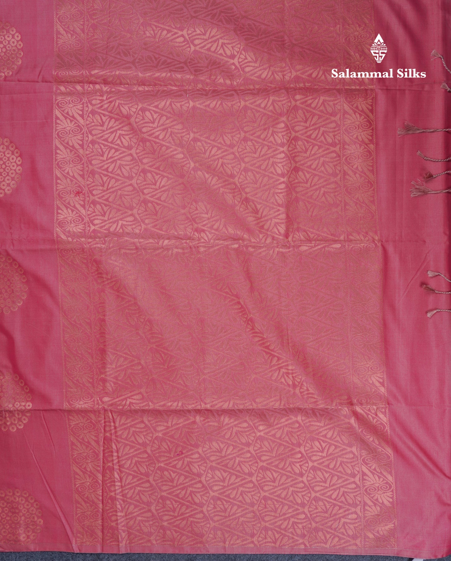 Onion Pink Semi Soft Silk Saree With Self Blouse