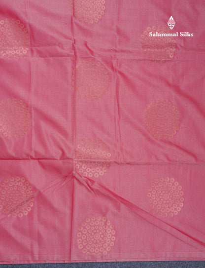 Onion Pink Semi Soft Silk Saree With Self Blouse