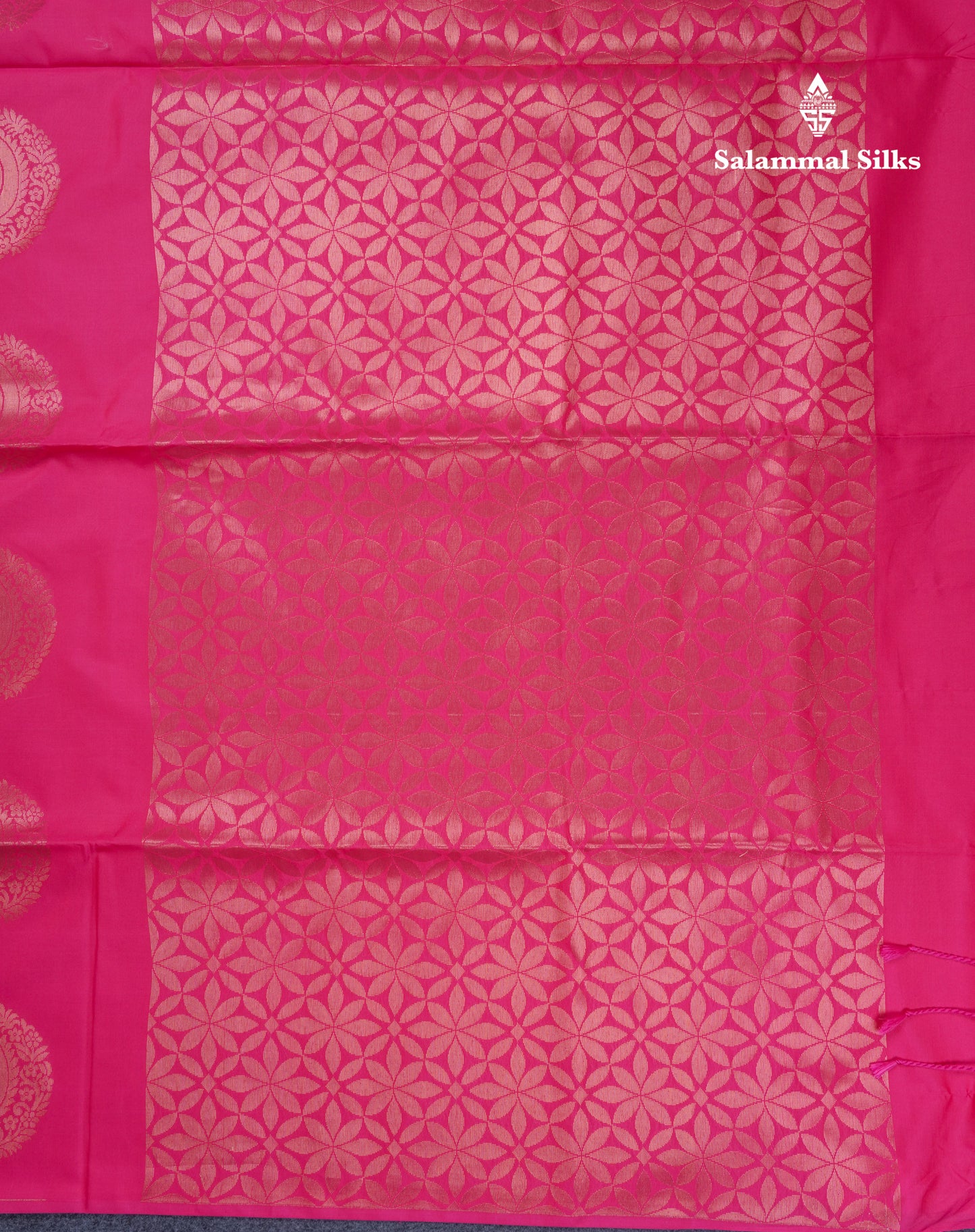 Pink Semi Soft Silk Saree With Self Blouse