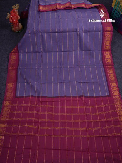 Beautiful Cream White Sungudi Cotton Saree With Contrast Orange Traditional Border