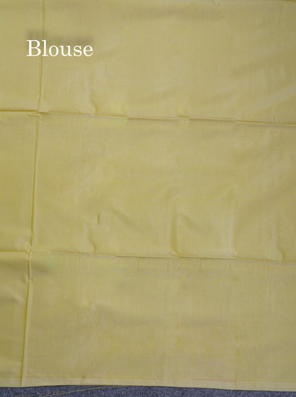 Mustard Yellow Semi Soft Silk Saree With Self Blouse