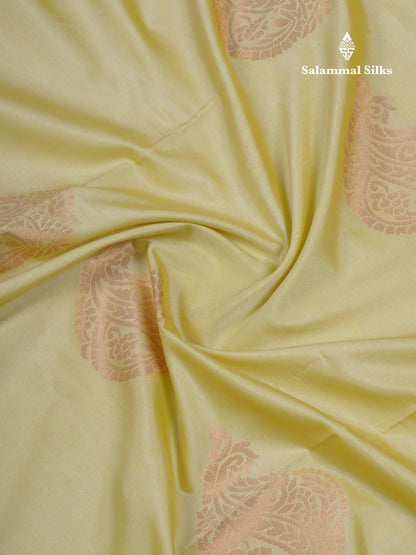 Mustard Yellow Semi Soft Silk Saree With Self Blouse