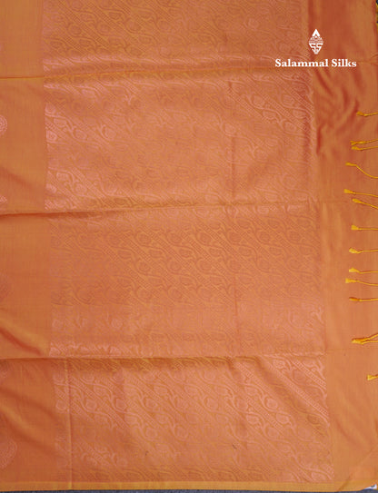 Mustard Yellow Semi Soft Silk Saree With Self Blouse