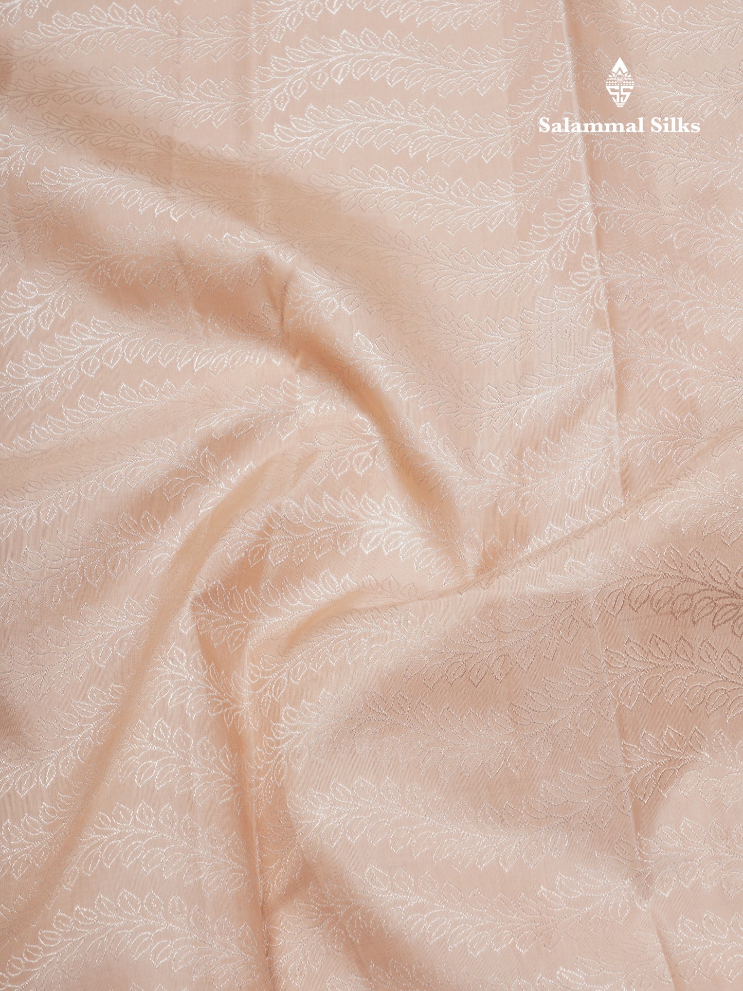 Beige Fancy Pure Kanjivaram Silk Saree With Contrast Vadamalli Border