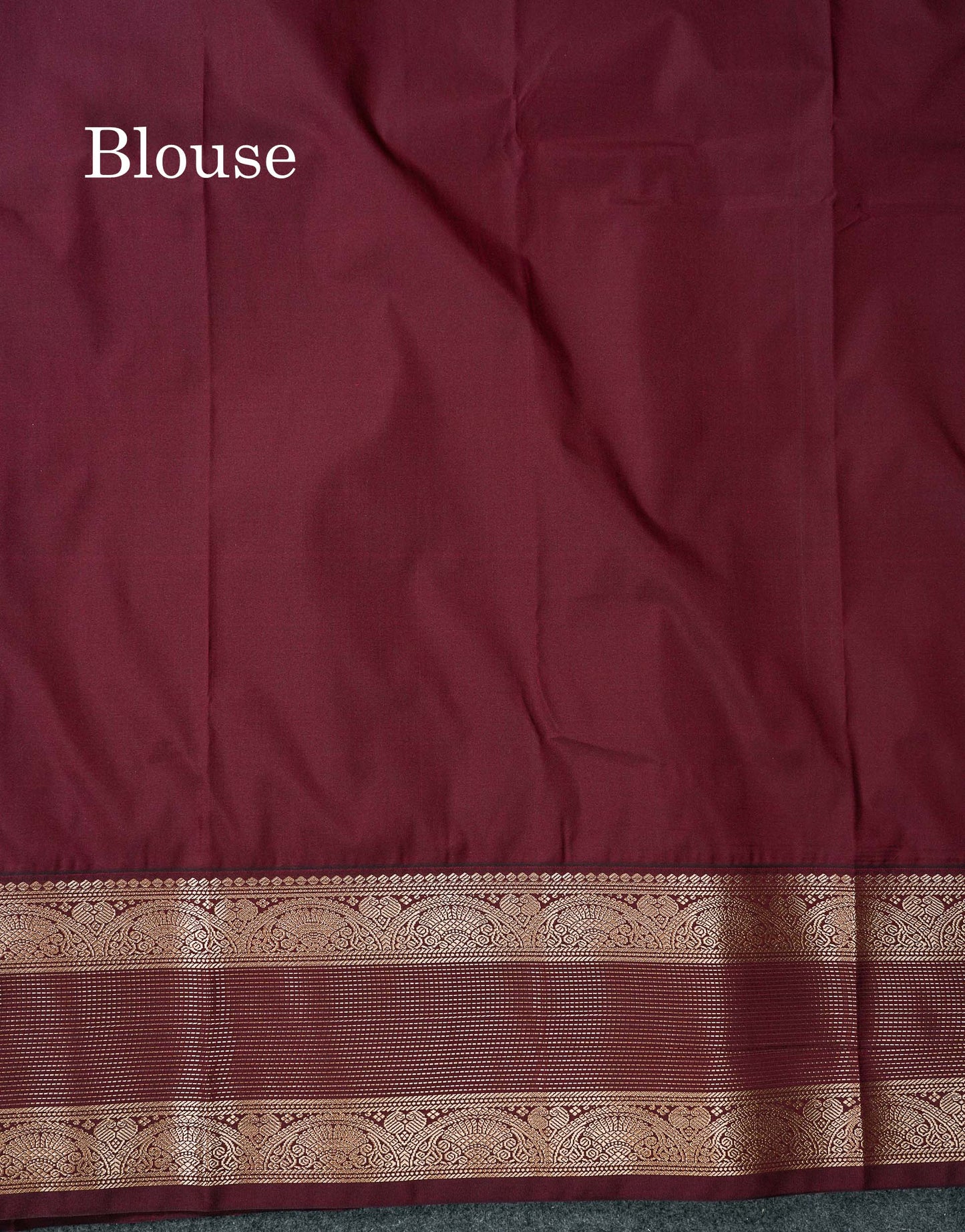 Semi Silk Saree -  Pink Butta With Vaira Oosi Lines Along With Contrast Dark Maroon Traditional Border