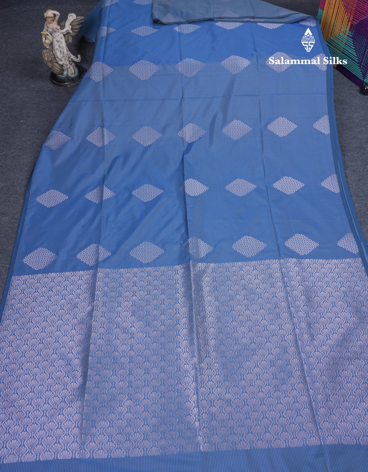 Lavender Semi Soft Silk Saree With Self Blouse