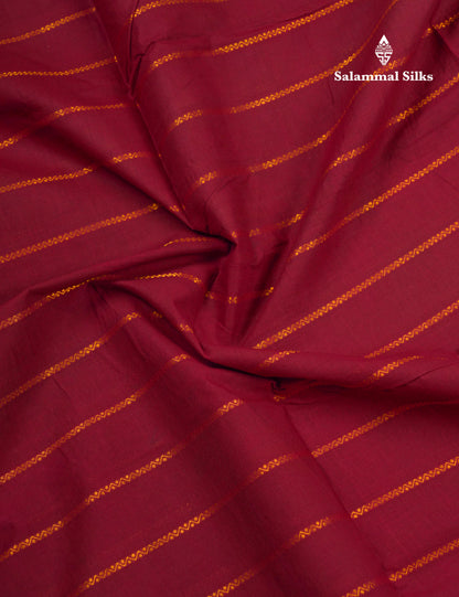 Beautiful Dark Maroon Sungudi Cotton Saree With Contrast Sapphire Green Traditional Border