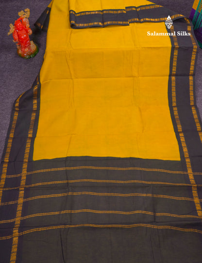 Beautiful Bottle Green Sungudi Cotton Saree With Contrast Magenta Pink Traditional Rettapet Border