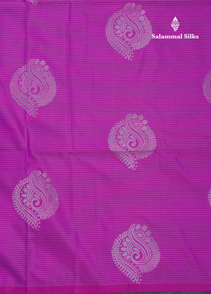 Lavender Semi Soft Silk Saree With Self Blouse