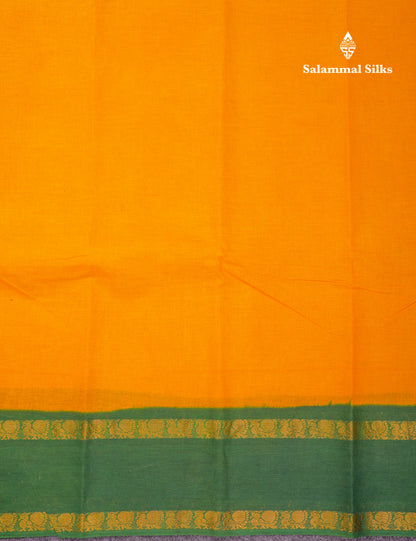 Beautiful Bottle Green Sungudi Cotton Saree With Contrast Magenta Pink Traditional Rettapet Border