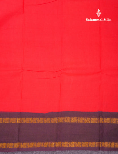 Beautiful Bottle Green Sungudi Cotton Saree With Contrast Magenta Pink Traditional Rettapet Border