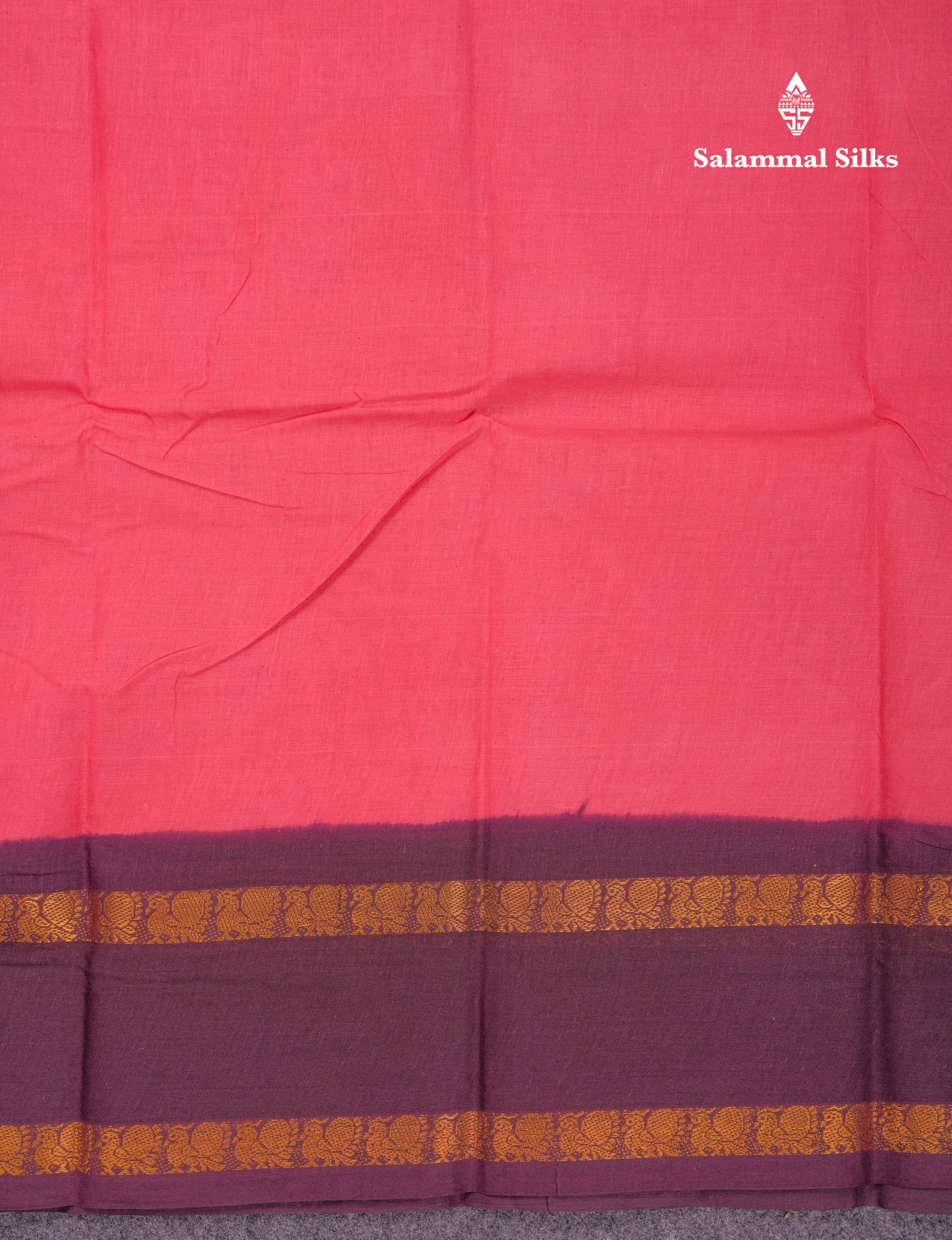 Beautiful Bottle Green Sungudi Cotton Saree With Contrast Magenta Pink Traditional Rettapet Border