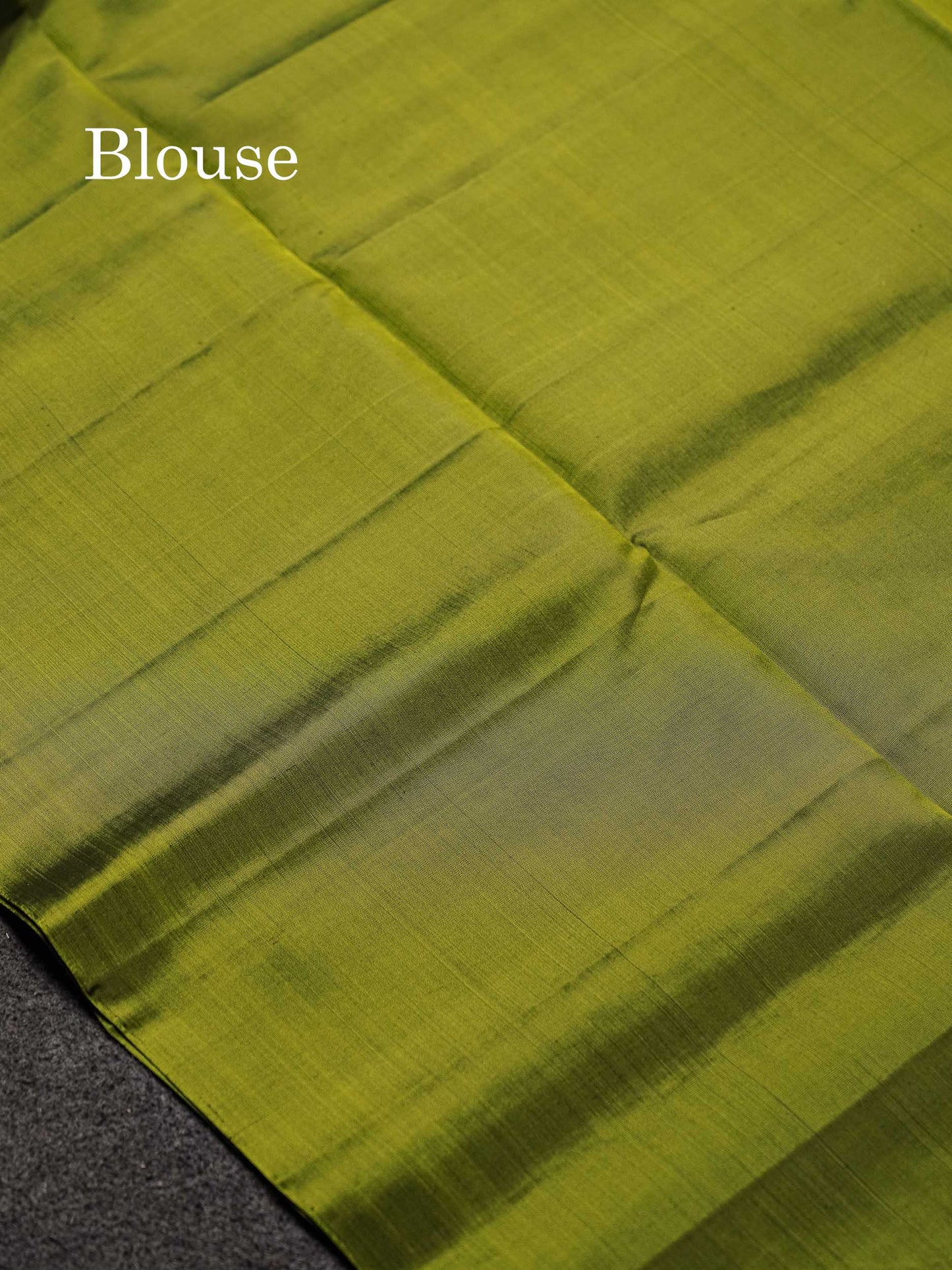 Beautiful Blue Pure Kanjivaram Soft Silk Saree With Contrast Green Blouse