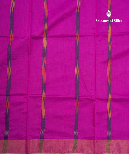 Blue Colour Pochampalli SICO Cotton Saree With Tissue Border