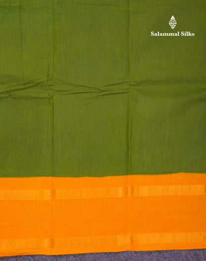 Beautiful Bottle Green Sungudi Cotton Saree With Contrast Magenta Pink Traditional Rettapet Border