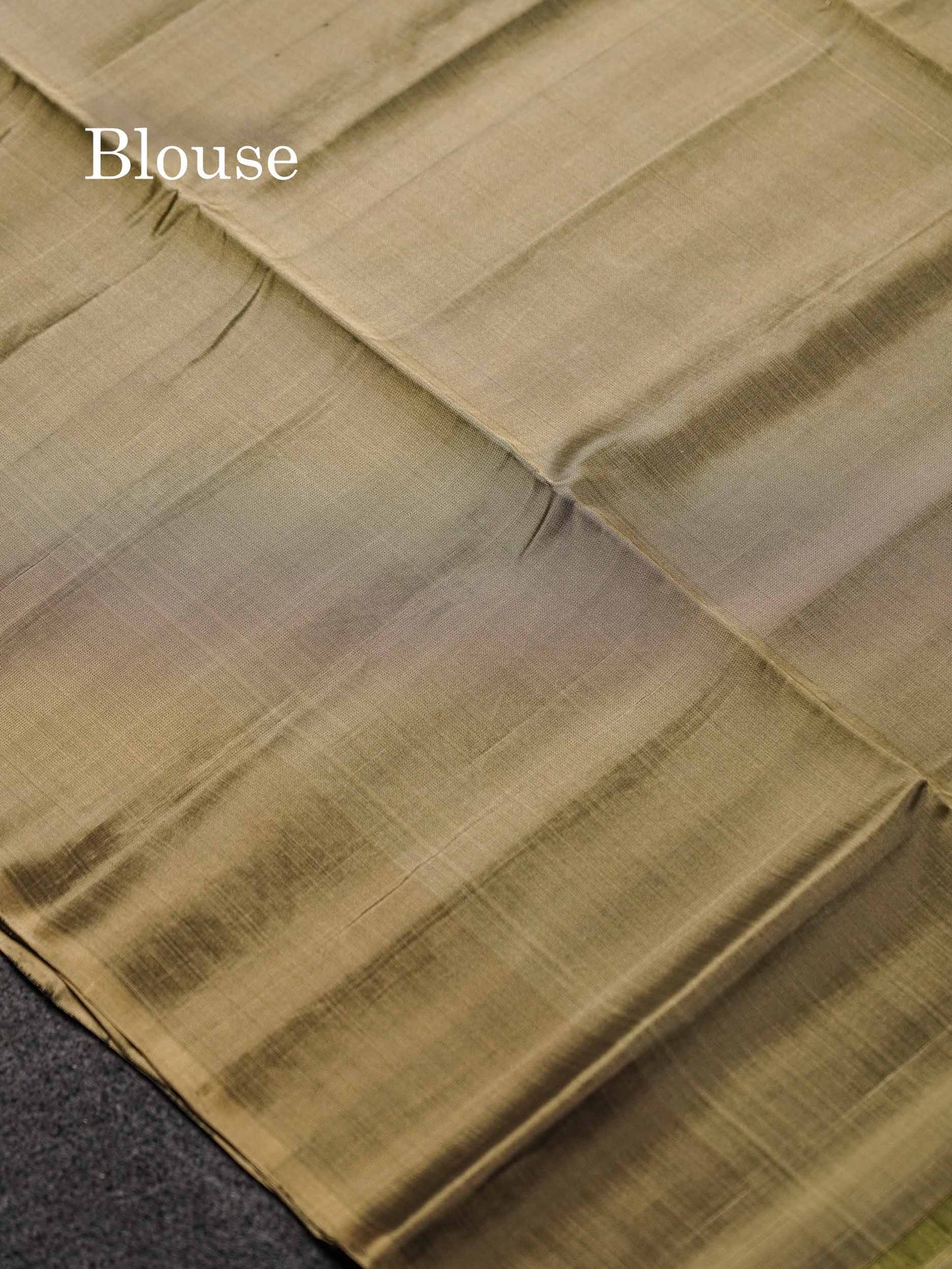 Beautiful Green Pure Mix Kanjivaram Soft Silk Saree With Contrast Grey Fancy Border