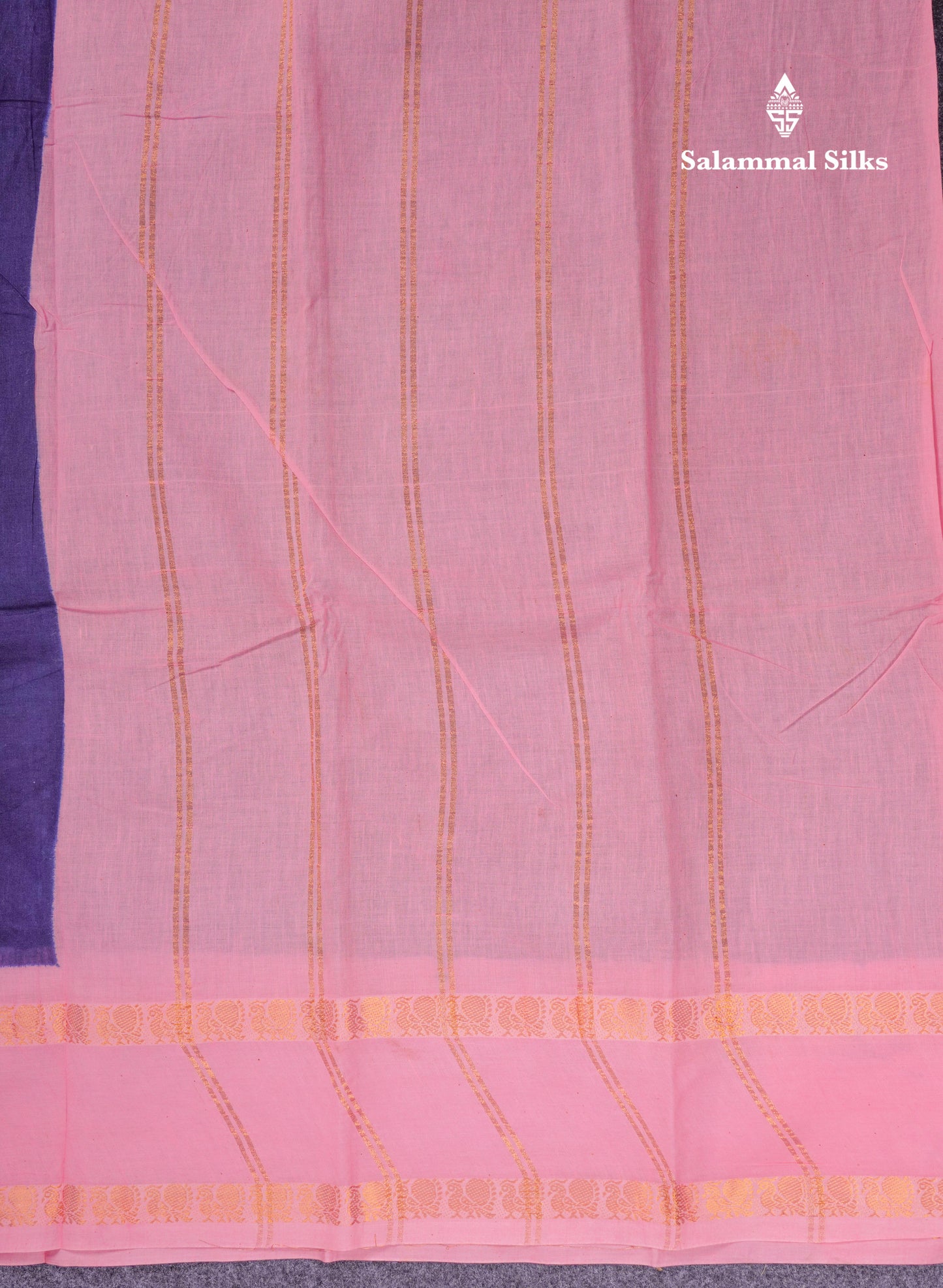 Beautiful Bottle Green Sungudi Cotton Saree With Contrast Magenta Pink Traditional Rettapet Border