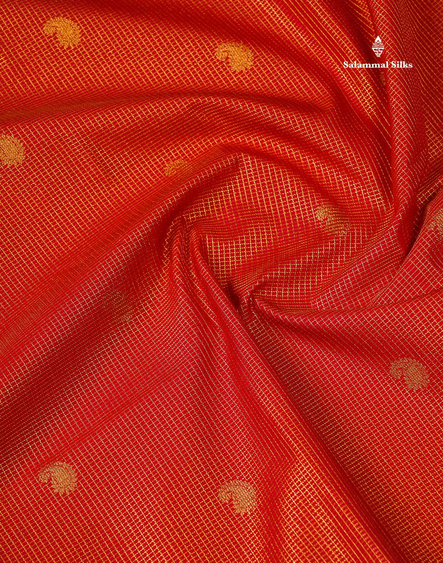 Semi Silk Saree - Brown Mango Butta With Tiny Vaira Oosi Checks Along With Contrast Cream Sandal Border
