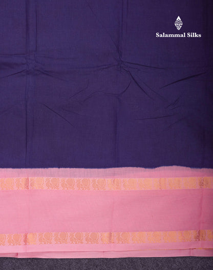 Beautiful Bottle Green Sungudi Cotton Saree With Contrast Magenta Pink Traditional Rettapet Border