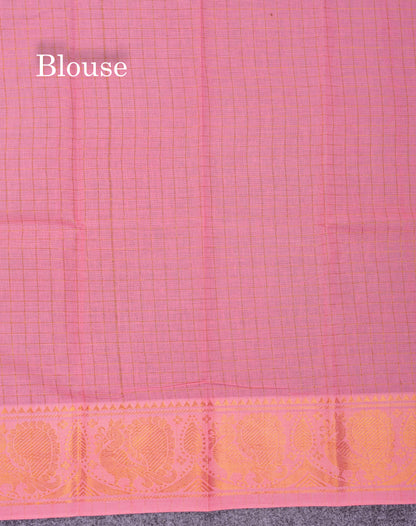 Beautiful Bottle Green Sungudi Cotton Saree With Contrast Magenta Pink Traditional Rettapet Border